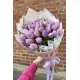 Bouquet of 21 lilac tulips (imported, Netherlands)