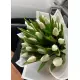 Bouquet of 21 white tulips (imported, Netherlands)