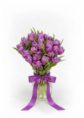 Bouquet of 25 peony tulips (imported, Netherlands)