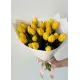 Bouquet of 25 yellow tulips (imported, Netherlands)