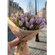 Bouquet of 35 lilac tulips (imported, Netherlands)