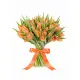 Bouquet of 45 orange tulips (imported, Netherlands)