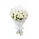 Bouquet of 45 white tulips (imported, Netherlands)
