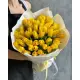 Bouquet of 45 yellow tulips (imported, Netherlands)