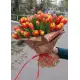 Tulips in newspaper