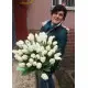 Bouquet of 51 white tulips Bouquet of 51 white tulips