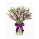 Bouquet of 51 lilac tulips (imported, Netherlands)