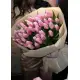 Bouquet of 51 pink tulips (imported, Netherlands)