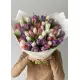 Bouquet of 51 tender tulips (imported, Netherlands)