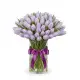 Bouquet of 75 lilac tulips (imported, Netherlands)