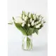 Bouquet of 75 white tulips (imported, Netherlands)