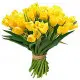 Bouquet yellow tulips