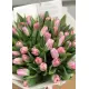 Bouquet  pink tulips