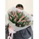Bouquet  pink tulips