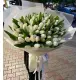 Bouquet white tulips