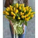 Bouquet yellow tulips