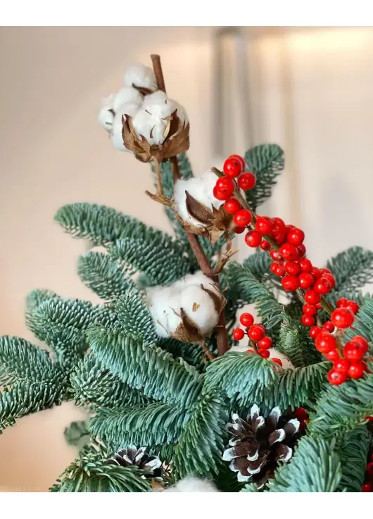 New year, christmas wreath