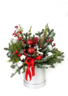 Christmas box arrangement
