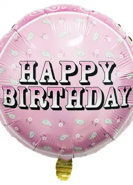 Foil balloon "Happy Birthday" 45 cm.