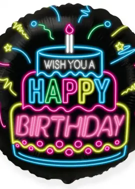 Air marble Happy Birthday  18 in.