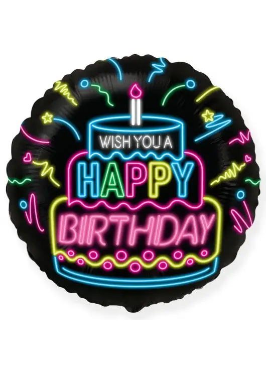 Air marble Happy Birthday  18 in.
