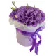 Flower mix in a hat box Flower mix in a hat box