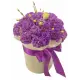 Flower mix in a hat box Flower mix in a hat box