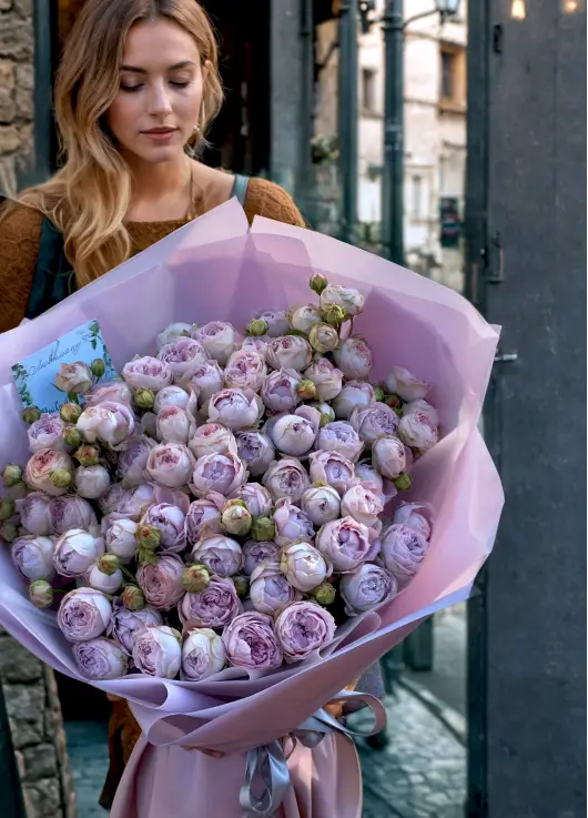 39 branches of pionivate purple rose Blossom Bubbles 39 branches of pionivate purple rose Blossom Bubbles