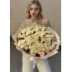 Bushed cream color roses Dnipro