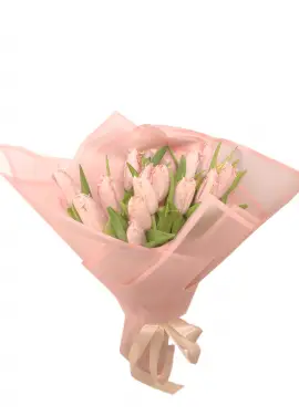 Bouquet  pink tulips