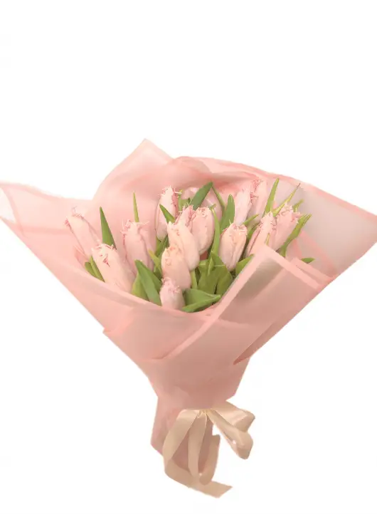 Bouquet  pink tulips